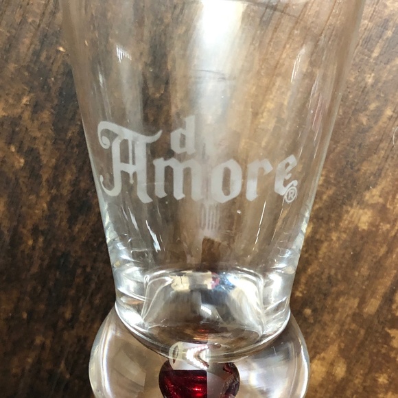 Set of two 2.5 - 3 ounce cordial liqueur glasses di Amore handblown shot glasses - Picture 4 of 8